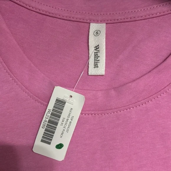 Wishlist Pink Sleeveless Top with Rouched Sides - Picture 4 of 5